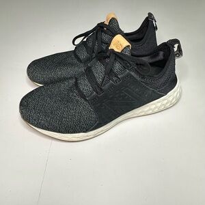 New Balance Fresh Foam‎ Cruz Womens 9.5 Black Running Walking Shoes Sneakers